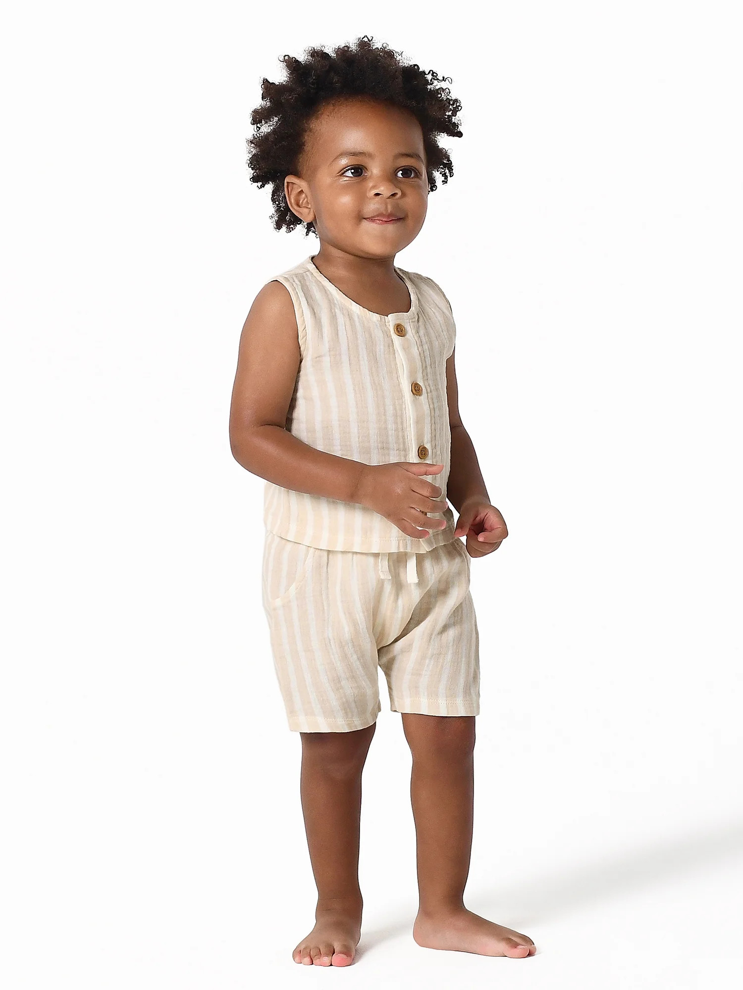 Modern Moments by Gerber Baby Boy Top and Short Outfit Set, 2 Piece, Sizes 0/3 Months-24 Months -... | Walmart (US)