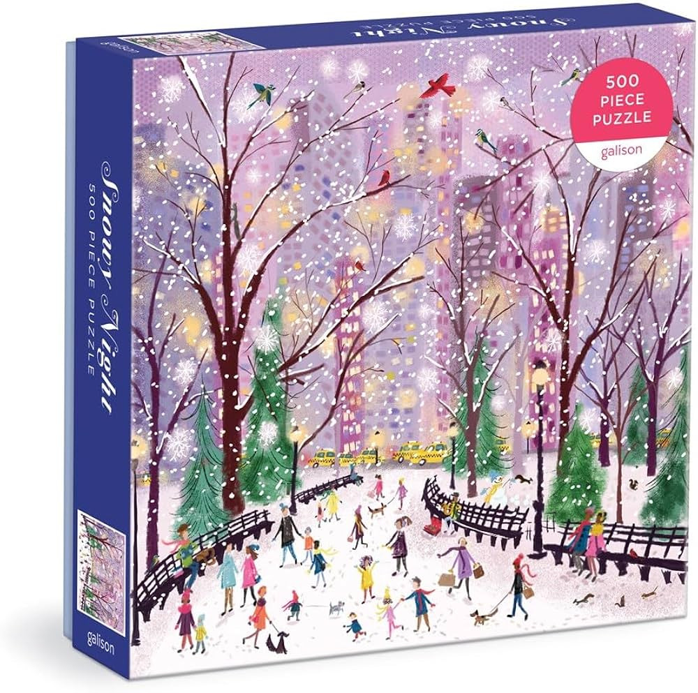Galison Snowy Night 500 Piece Puzzle from Galison - 20" x 20" Winter Themed Puzzle That is Perfec... | Amazon (US)