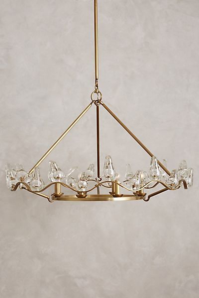 Winged Glass Chandelier | Anthropologie (US)