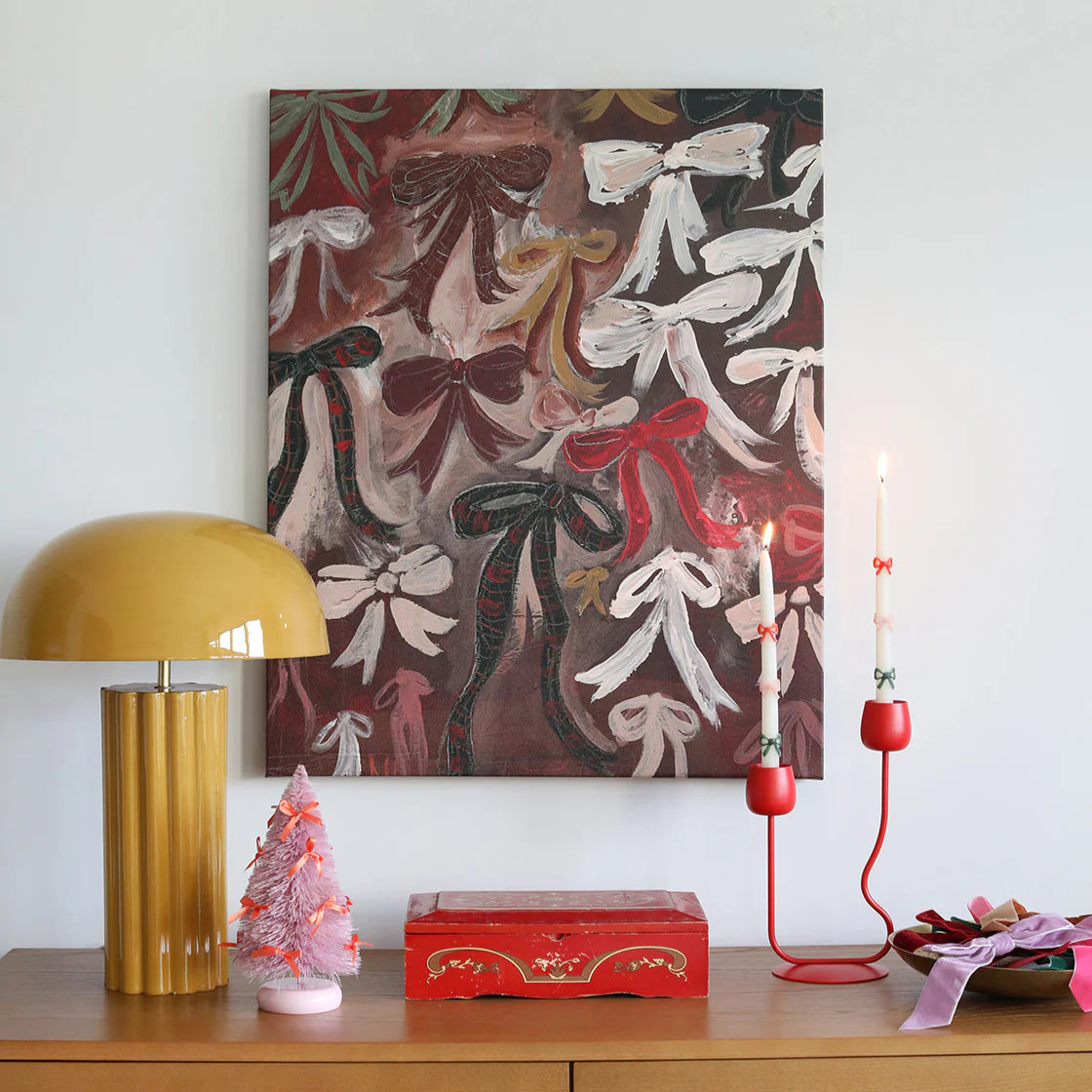 Ribbons and Bows | Canvas | Lindsay Letters, LLC