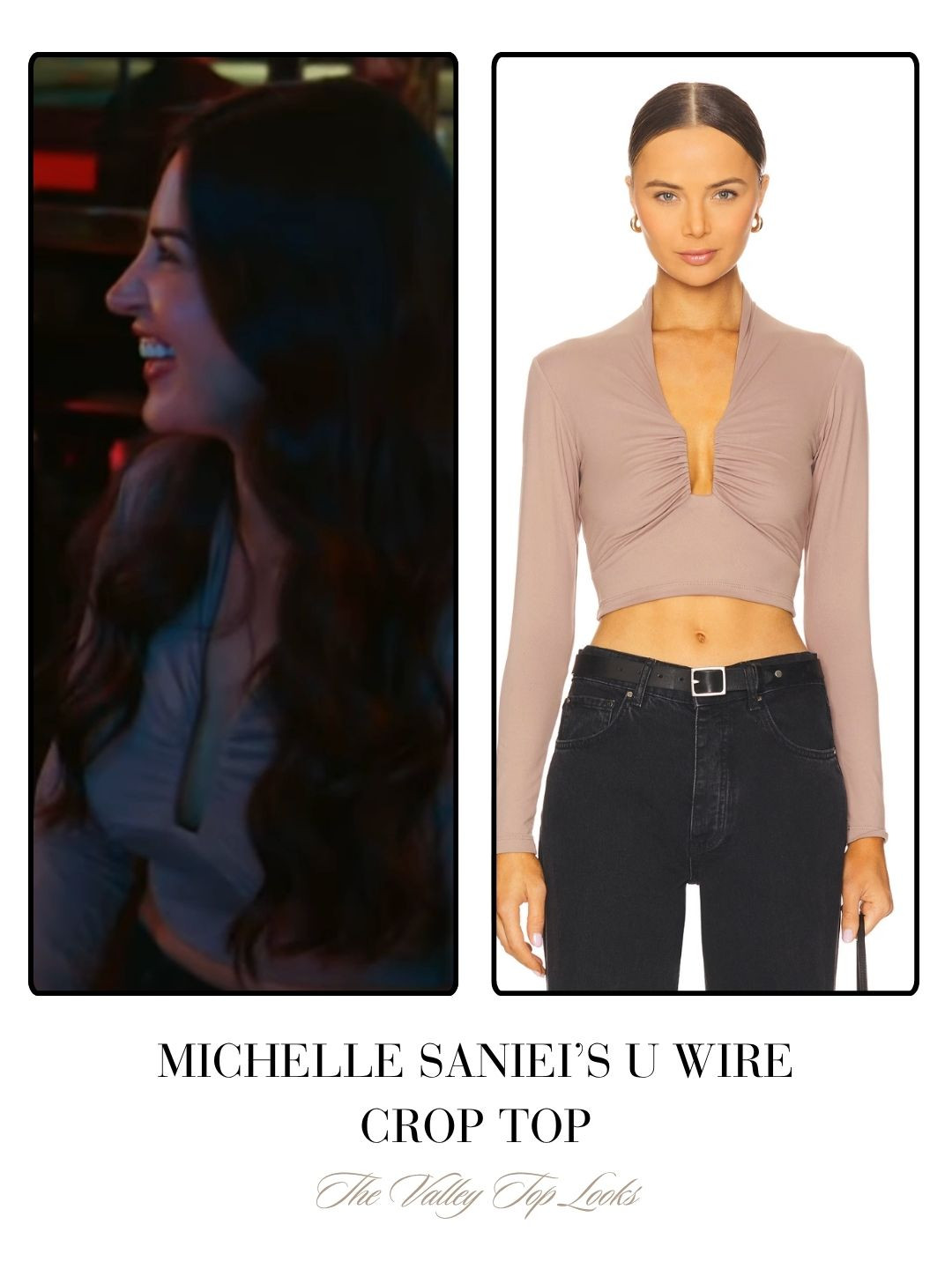 Michelle Saniei's U Wire Crop Top on The Valley Season 3 Episode 4  

 