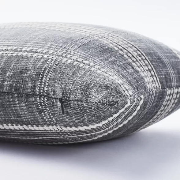 Woven Plaid Pillow Blue - Threshold™ designed with Studio McGee | Target