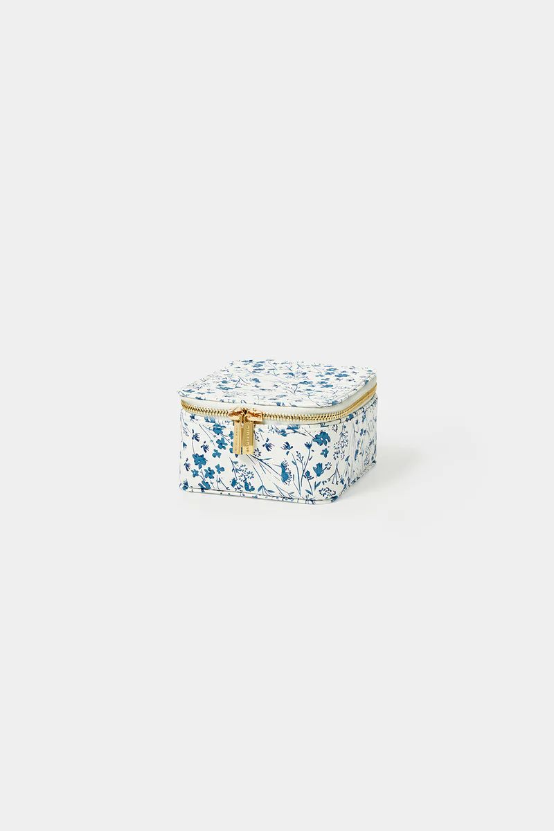 Neely & Chloe Mini Jewelry Case-Blue Meadow | Cartolina