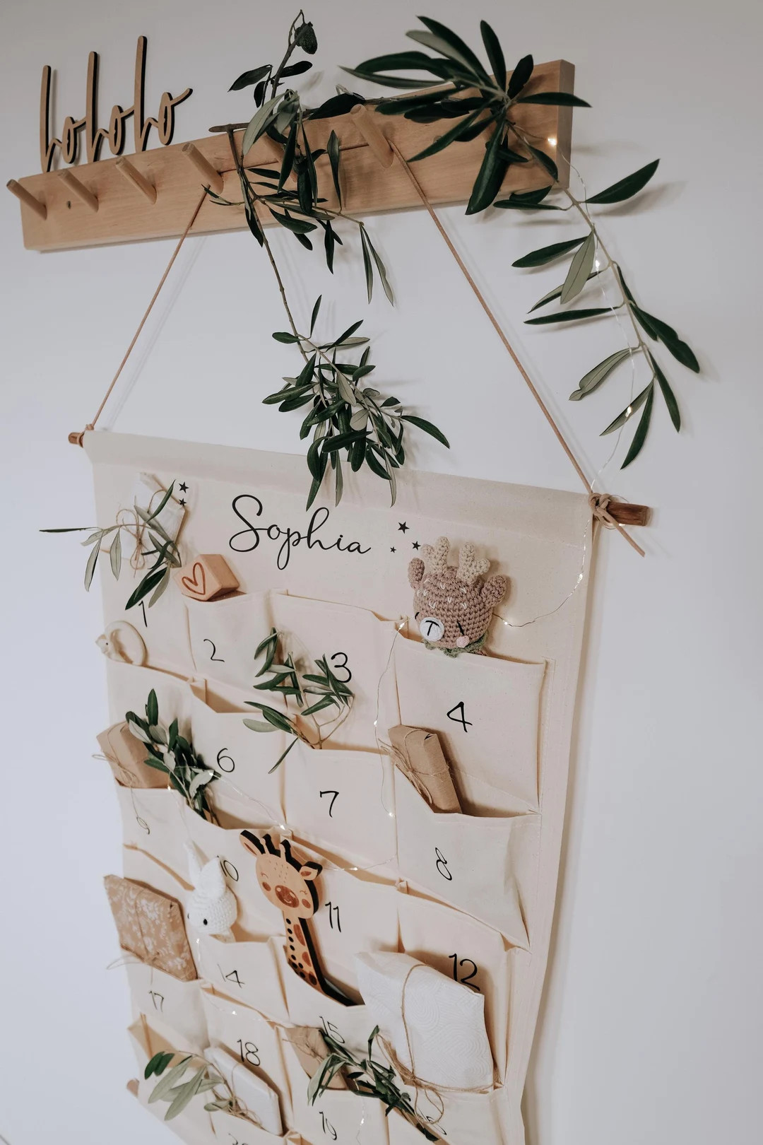 Personalized Advent Calendar for Children Made of Fabric With Names DIY Advent Calendar Advent Ca... | Etsy (US)