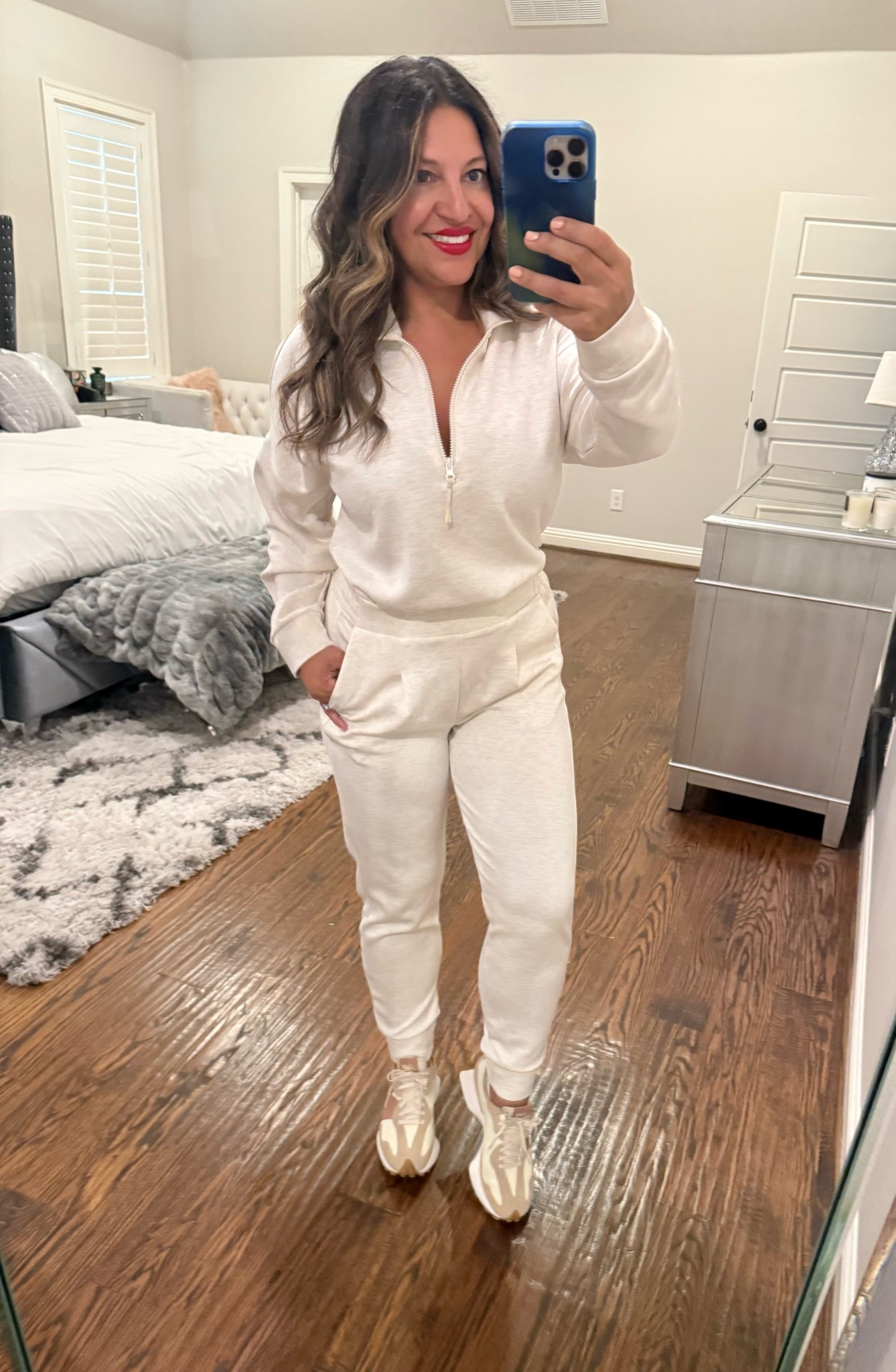 I absolutely love this super soft lounge set that I bought in literally four colors! I can’t help myself when it’s this good! I played around a lot with the sizing, and I ended up with a medium in the pants and a large and the top because I really like a slouchy look, I wanted to tuck it in.

The best part? The top and pants combined is less than $40! Insane price!

It’s super comfy and I’ll be wearing it all fall and winter! 

#LTKActive #LTKTravel #LTKFindsUnder50 #LTKSeasonal #LTKTravel #LTKFindsUnder50