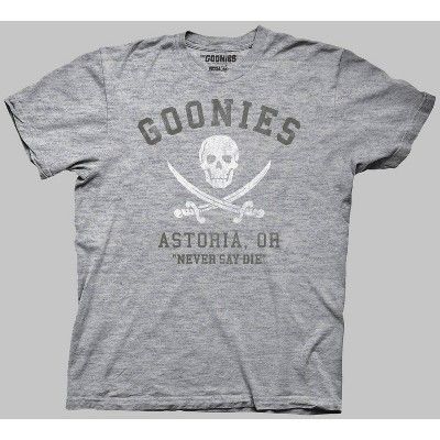 Men's The Goonies Short Sleeve Graphic T-Shirt Heather Gray | Target