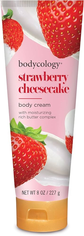 Bodycology Shea Butter Body Cream, Strawberry Cheesecake, 8 oz | Amazon (US)