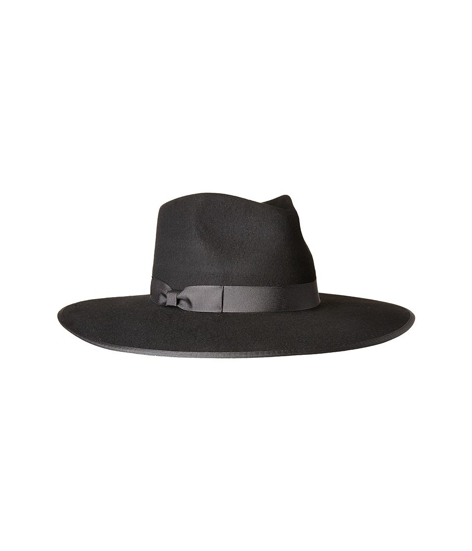 Lack of Color - Noir Rancher Wool Felt Fedora (Black) Fedora Hats | Zappos