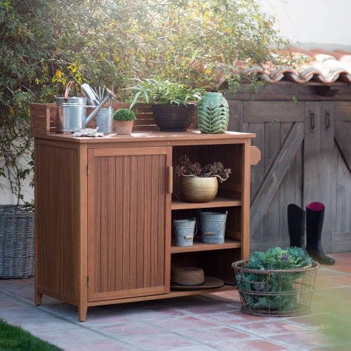 Belham Living Brighton Potting Bench Cabinet | Hayneedle