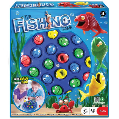 Ambassador Games: The Fishing Game - Classic Animated Arcade-Themed Game, Use The Rod To Catch Spinning & Chomping Fish, Kids Ages 3+, 2-4 Players | Target