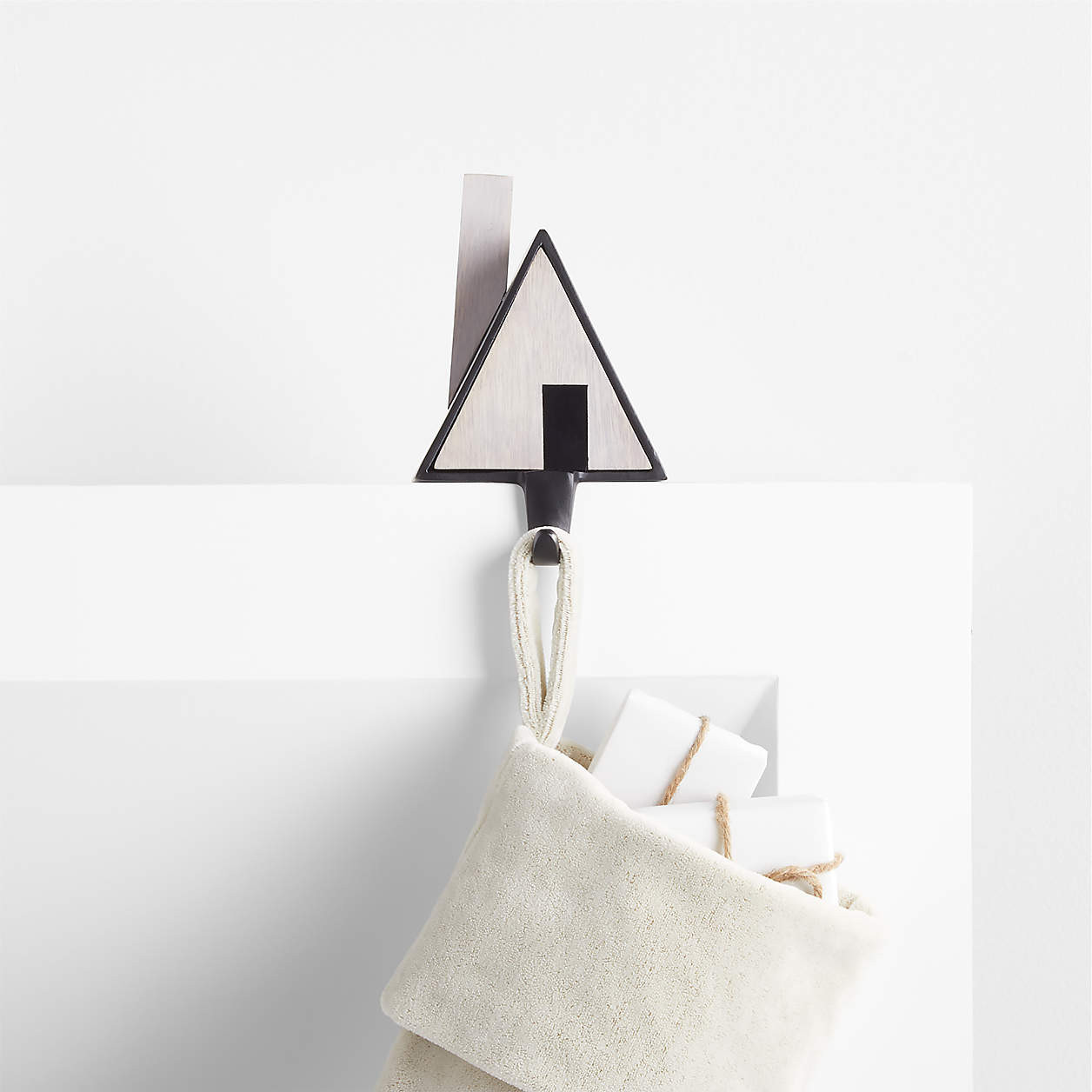 Kallio Haus Christmas Stocking Hook + Reviews | Crate and Barrel | Crate & Barrel