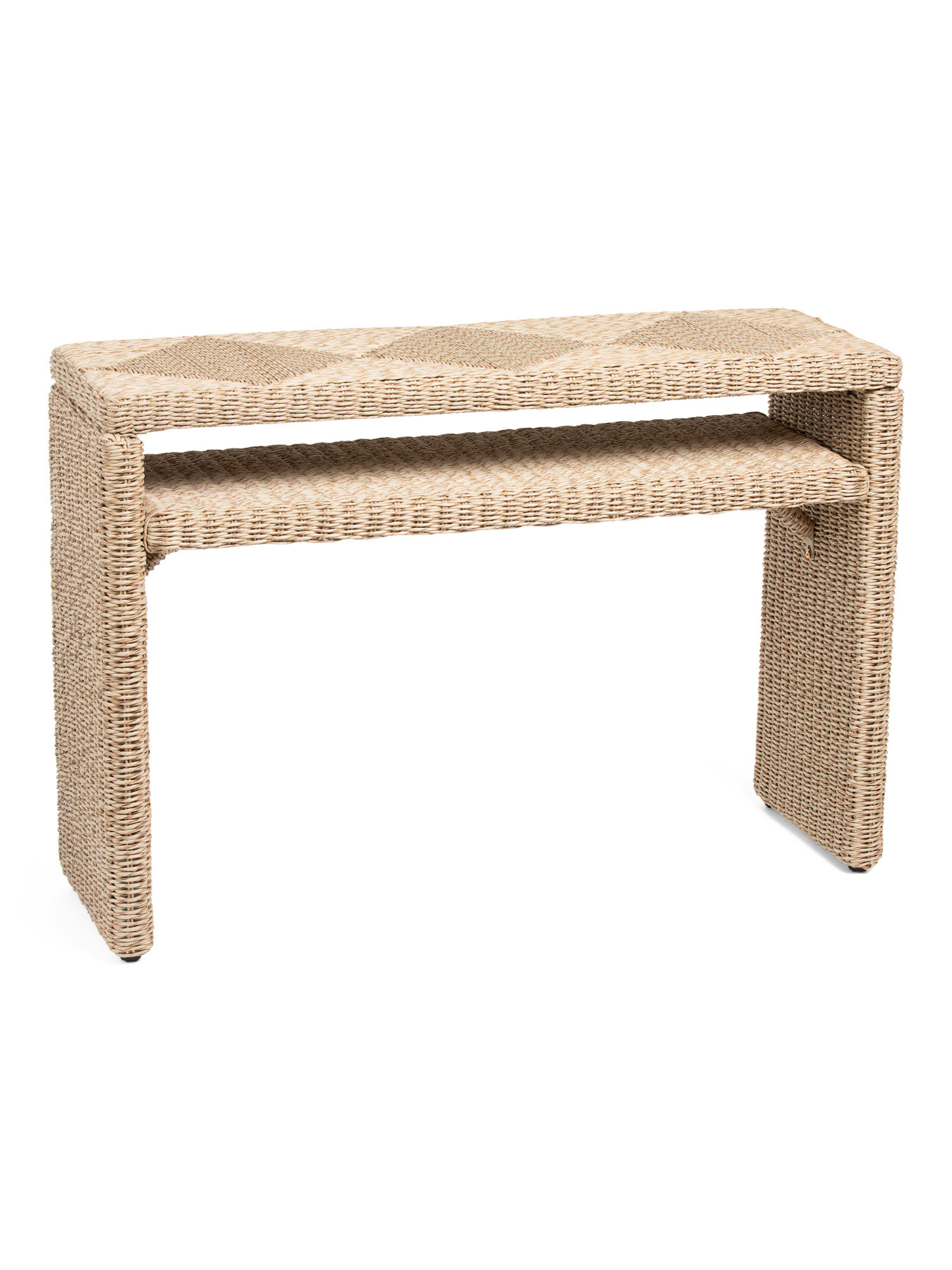 47.25x32 Wicker Console Table | TJ Maxx