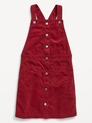 Corduroy Pinafore Overall Dress for Girls | Old Navy (US)