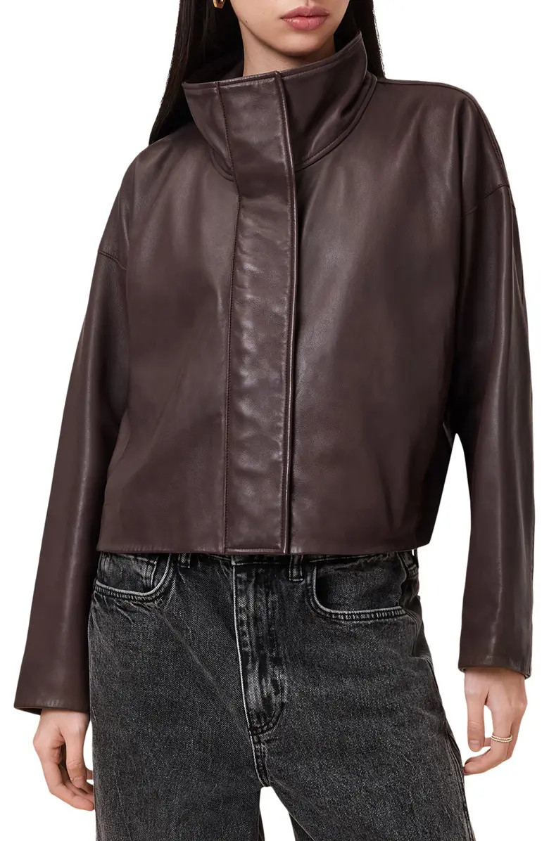 AllSaints Ryder Leather Jacket | Nordstrom | Nordstrom
