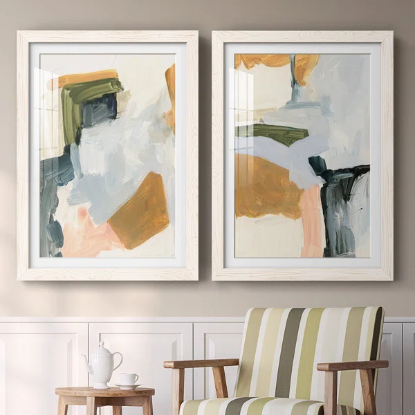 Palette Meld I Framed On Canvas 2 Pieces Print | Wayfair North America