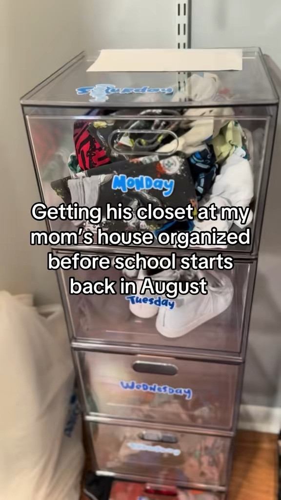 Back to school closet organization 

Clear container drawers from Targett

#LTKmorningroutine #LTKootd #LTKHome