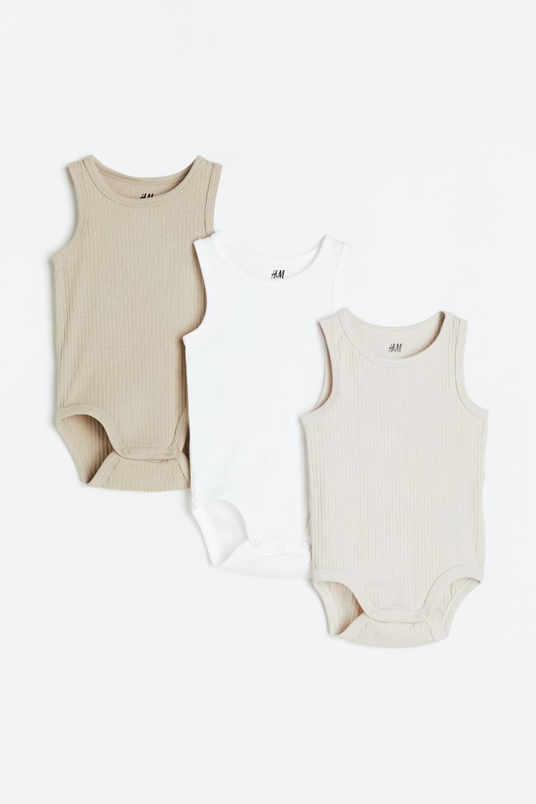3-pack Sleeveless Bodysuits | H&M (US + CA)