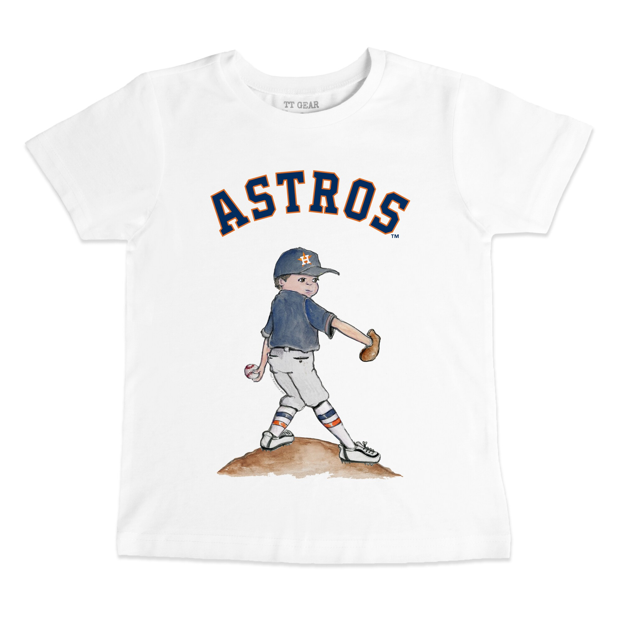 Houston Astros Tiny Turnip Preschool & Toddler Clemente T-Shirt - White | Fanatics