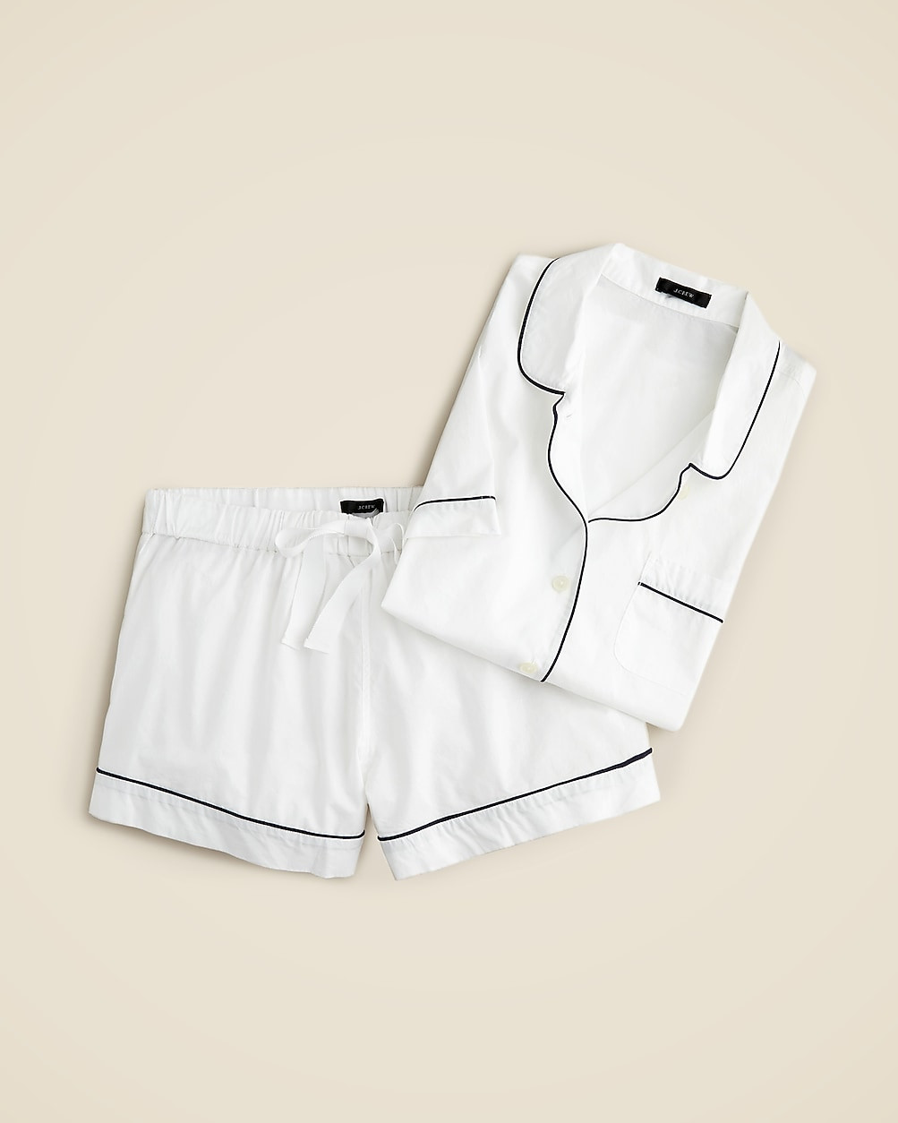 End-on-end cotton pajama short set | J. Crew US