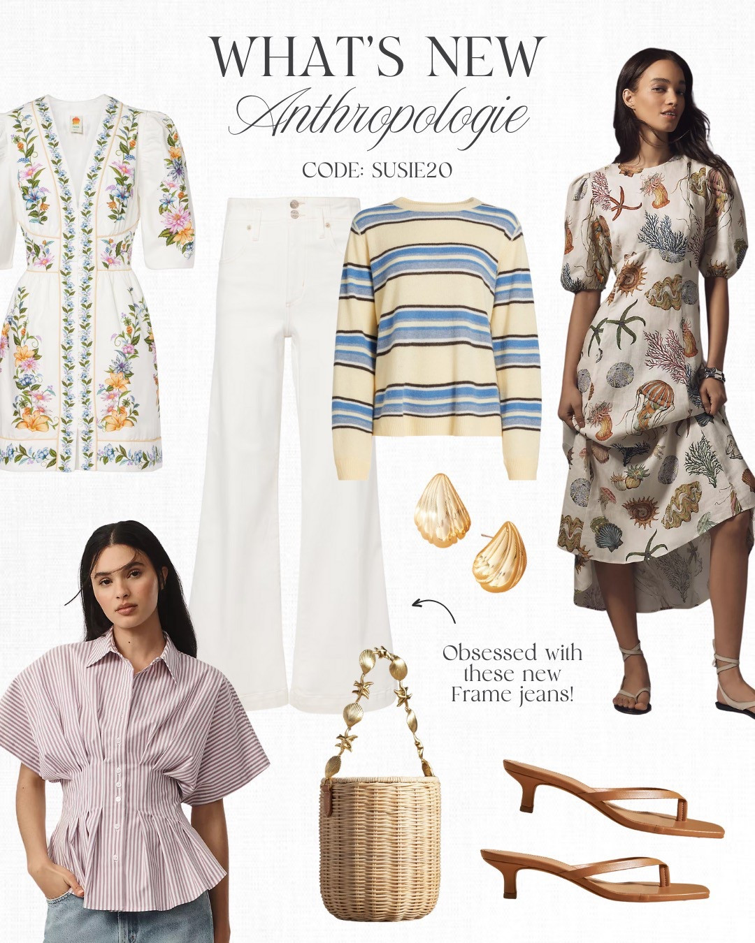 Sharing some favorites from
@anthropologie! Now through Monday, 3/10 use my code SUSIE20 for 20% off a $100+ full-price apparel, accessories, shoes, beauty & home purchase! #anthropartner

#LTKSaleAlert #LTKStyleTip #LTKSpringSale