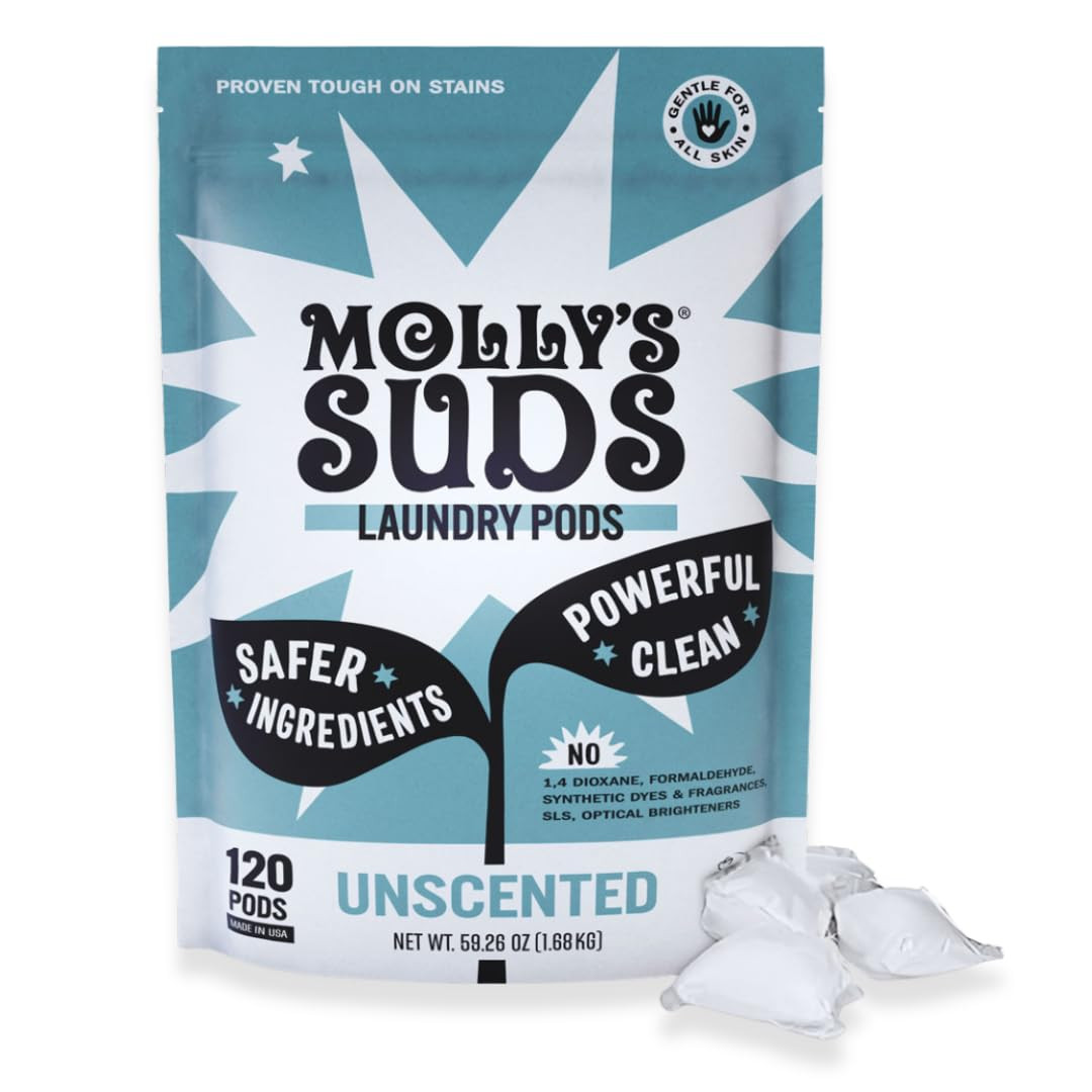 Molly's Suds Laundry Detergent Pods | Clean Detergent for Sensitive Skin | Ultra Concentrated and... | Amazon (US)