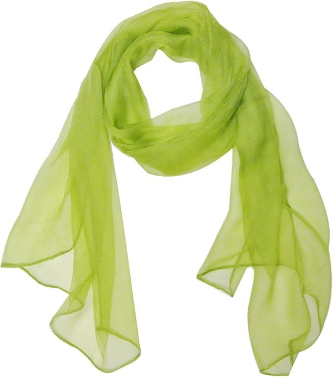 Wrapables Solid Color Silk Long Scarf | Amazon (US)