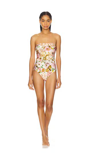 Golden Chain Belt One Piece in Pink Rose | Revolve Clothing (Global)