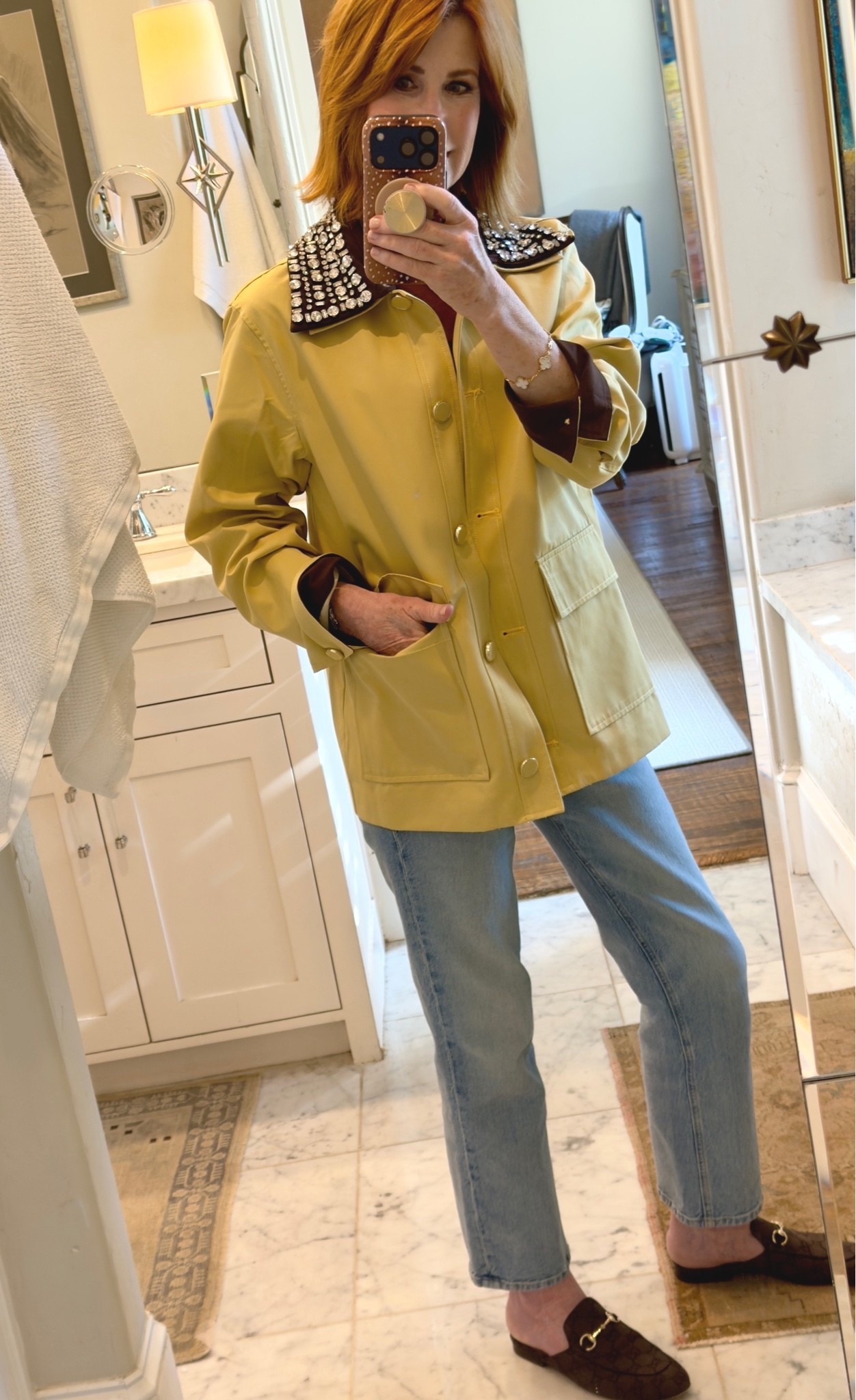 “The kind of jacket that carries the entire conversation.”wearing a size small

#LTKootd #LTKOver40