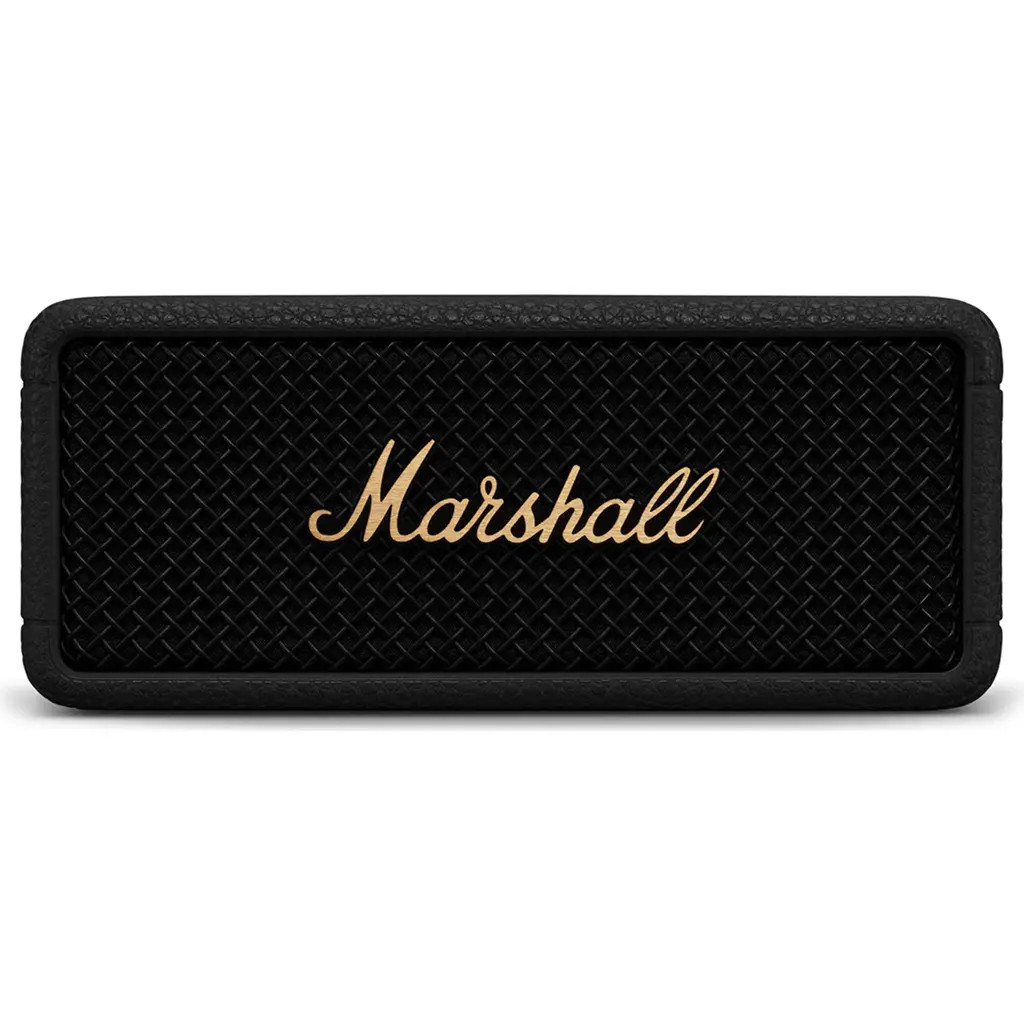 Marshall Emberton III Portable Bluetooth® Speaker in Black/Brass at Nordstrom | Nordstrom