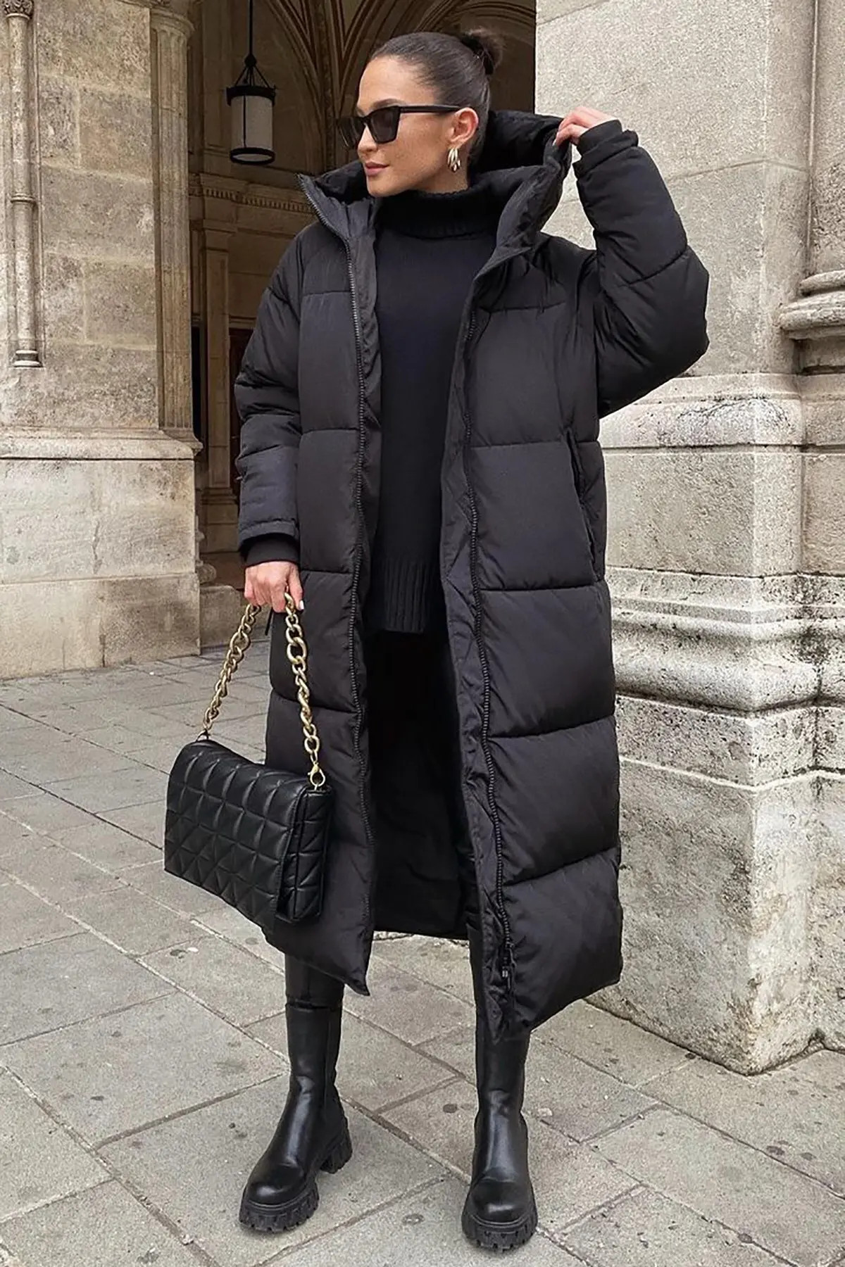Winterjacke - Schwarz - Puffer | Trendyol DE