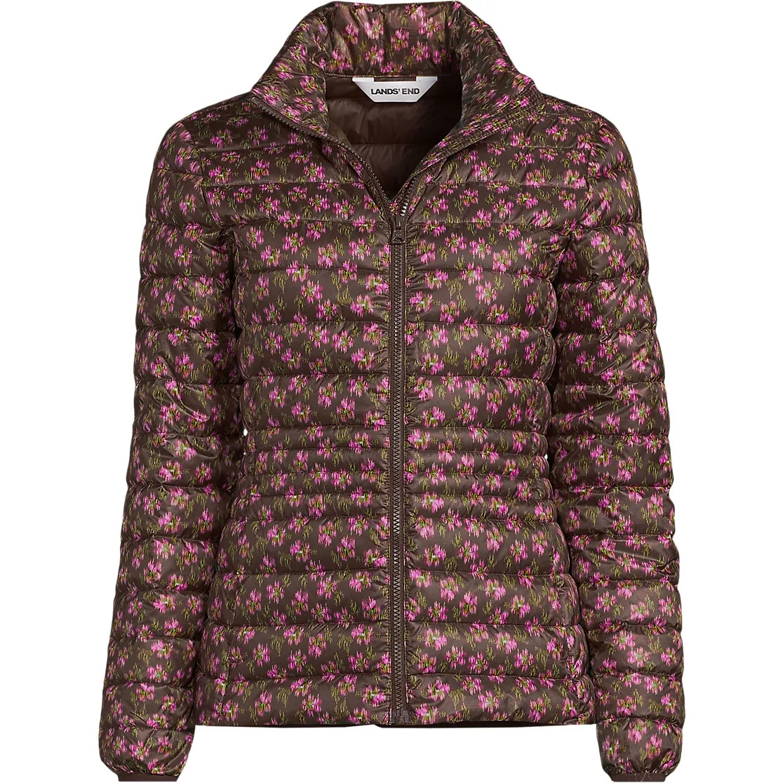 Women's Tall Wanderweight Packable Print Down Jacket | Lands' End (US)