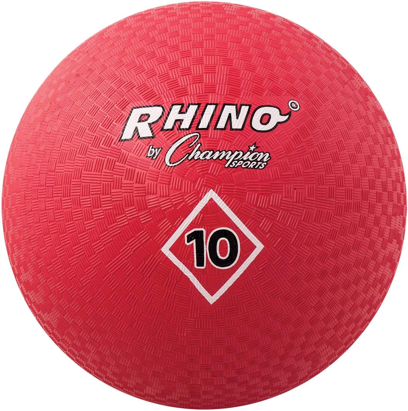 Champion Sports 10 Inch Playground Ball, Red | Amazon (US)