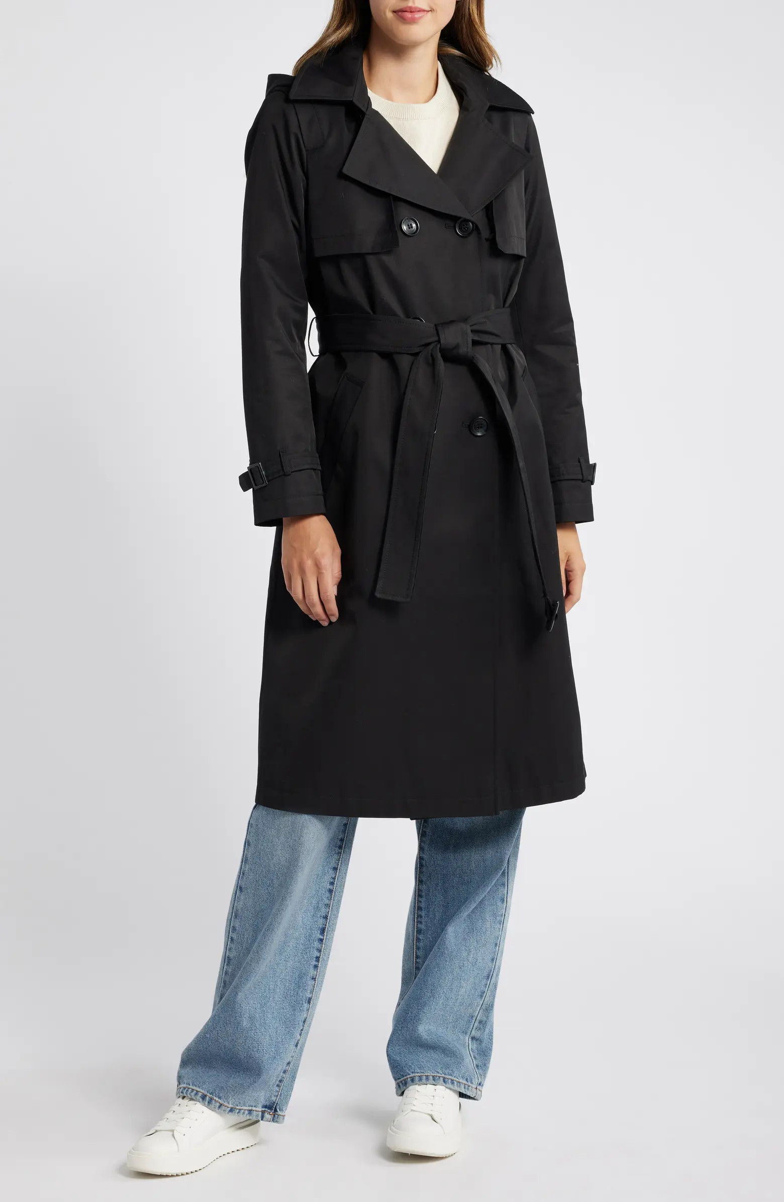Sam Edelman Double Breasted Belted Trench Coat | Nordstrom | Nordstrom