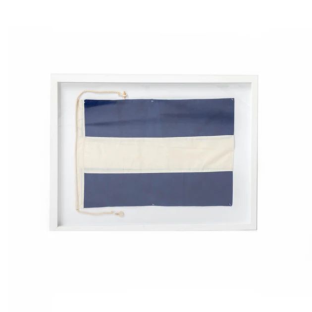 Nautical Signal Flag Framed Art - Jig | Cailini Coastal