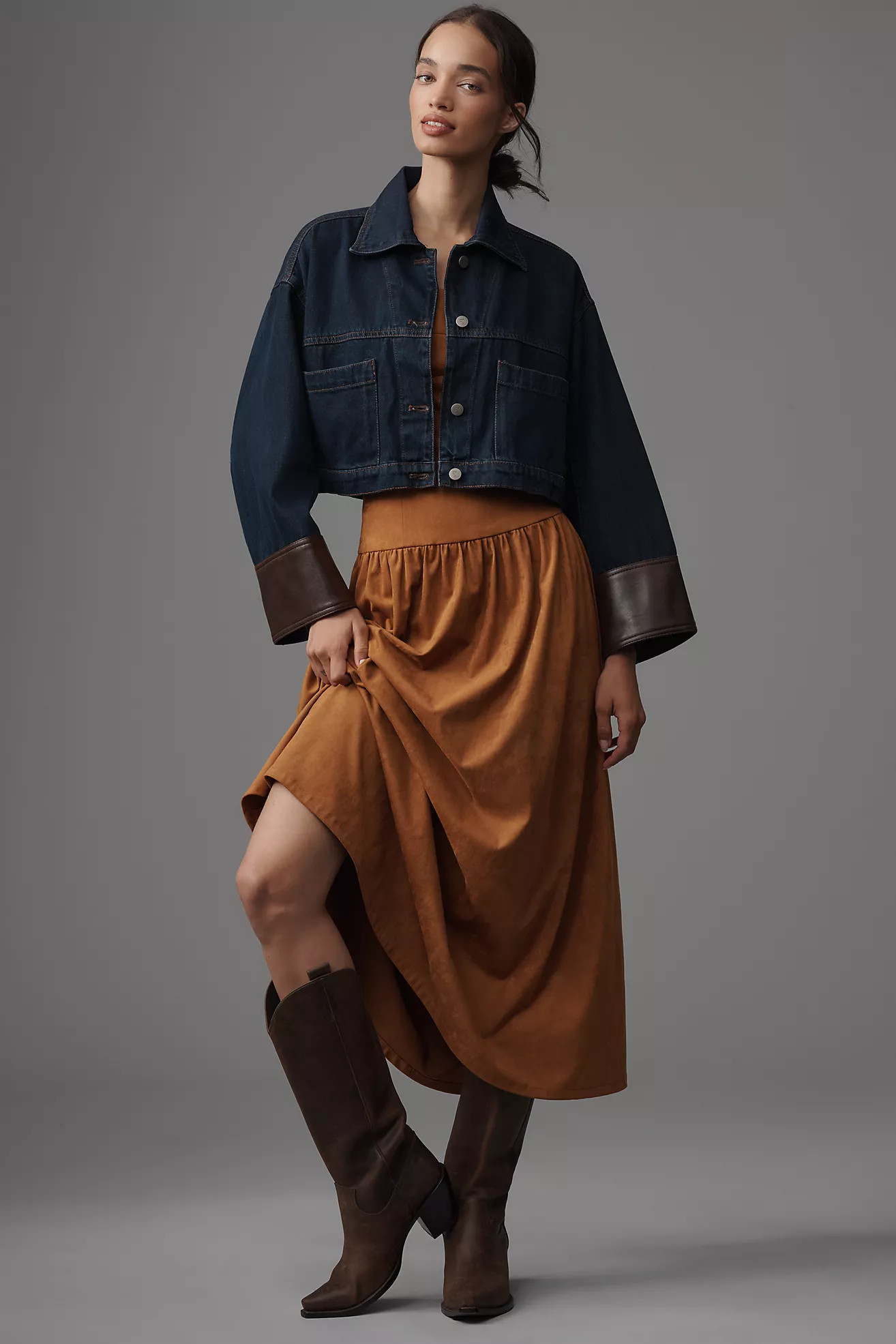Pilcro Cropped Denim Jacket | Anthropologie (US)