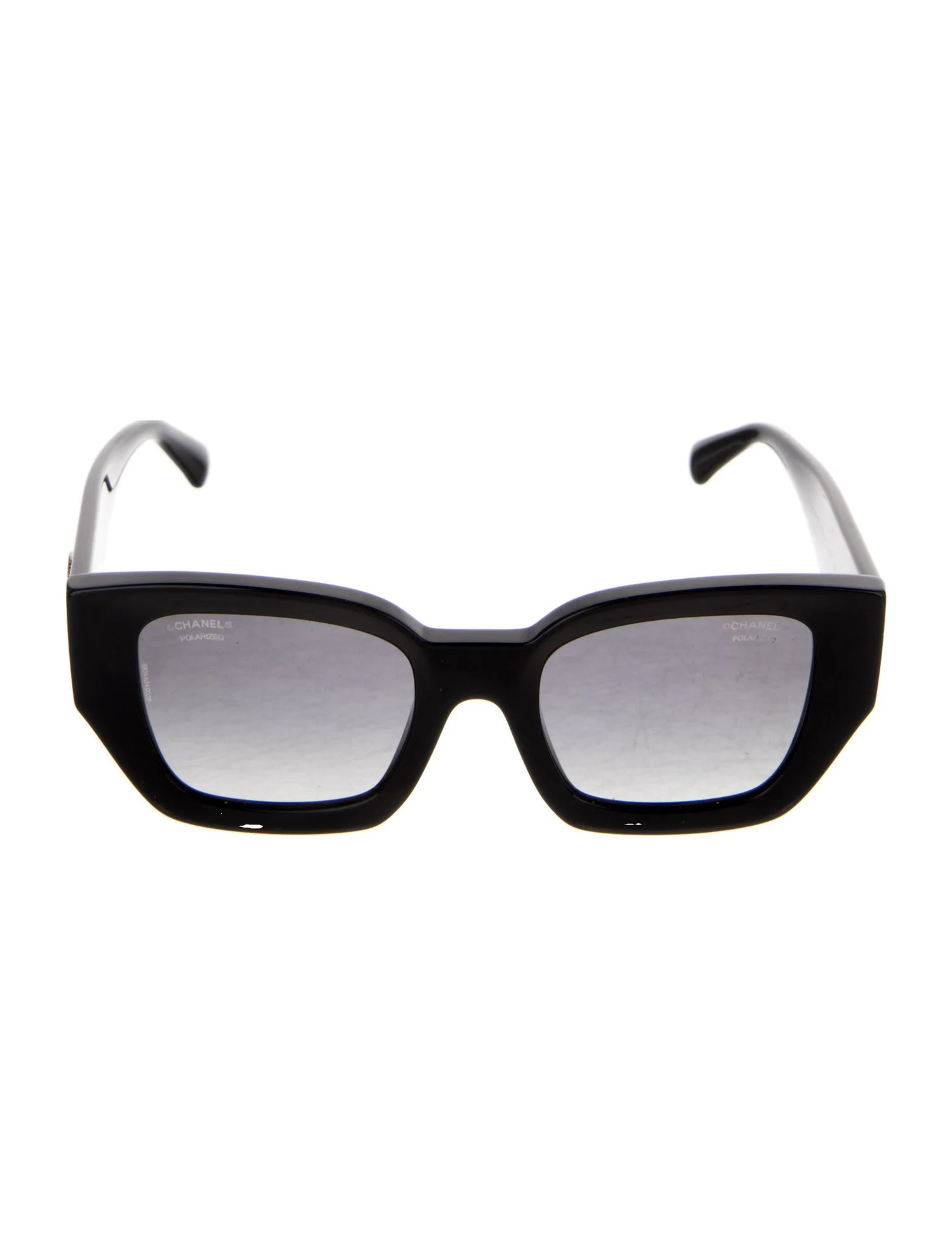 Chanel Interlocking CC Logo Square Sunglasses - Black Sunglasses, Accessories - CHA1394683 | The ... | The RealReal