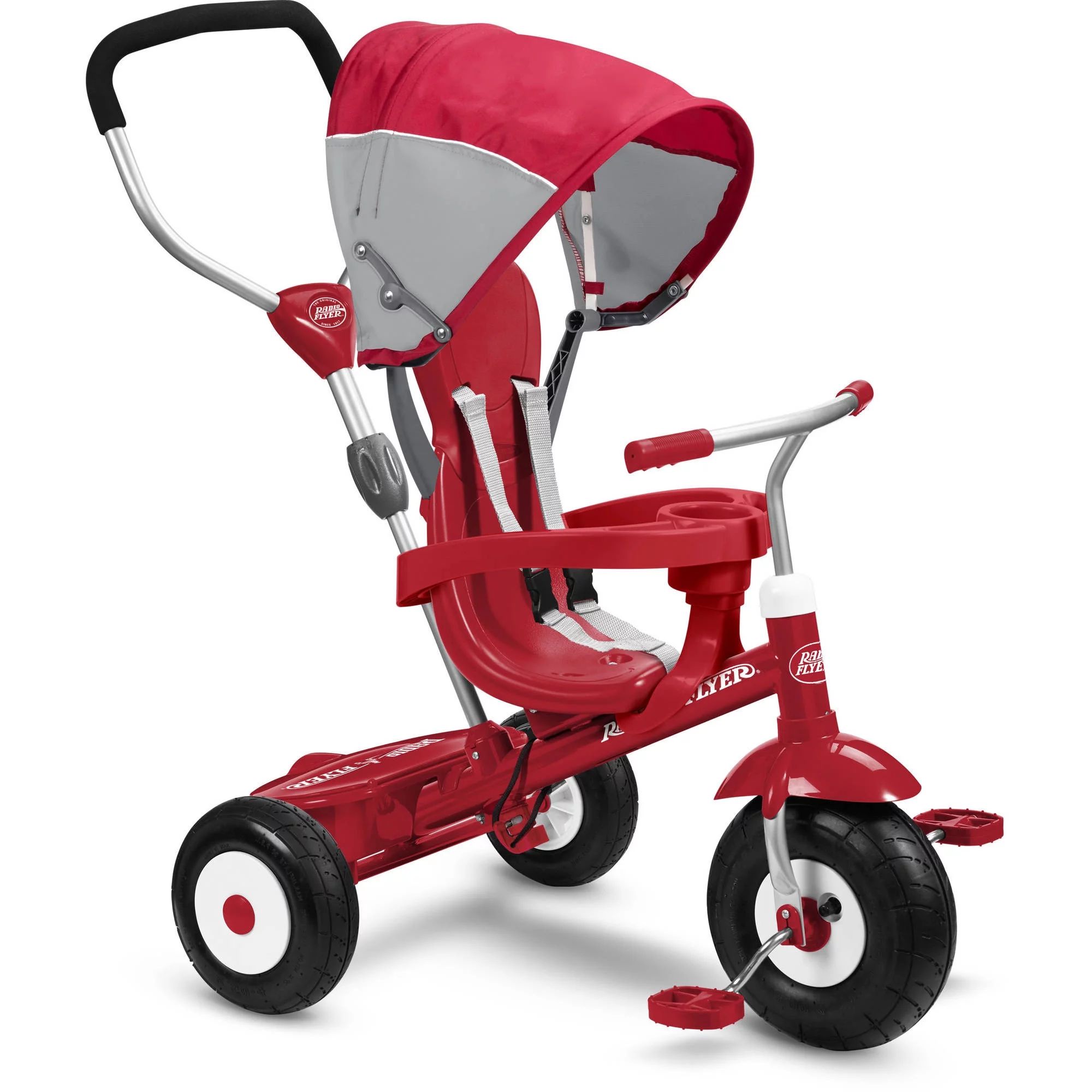 Radio Flyer, All-Terrain 4-in-1 Stroll 'N Trike, Air Tires, Red | Walmart (US)