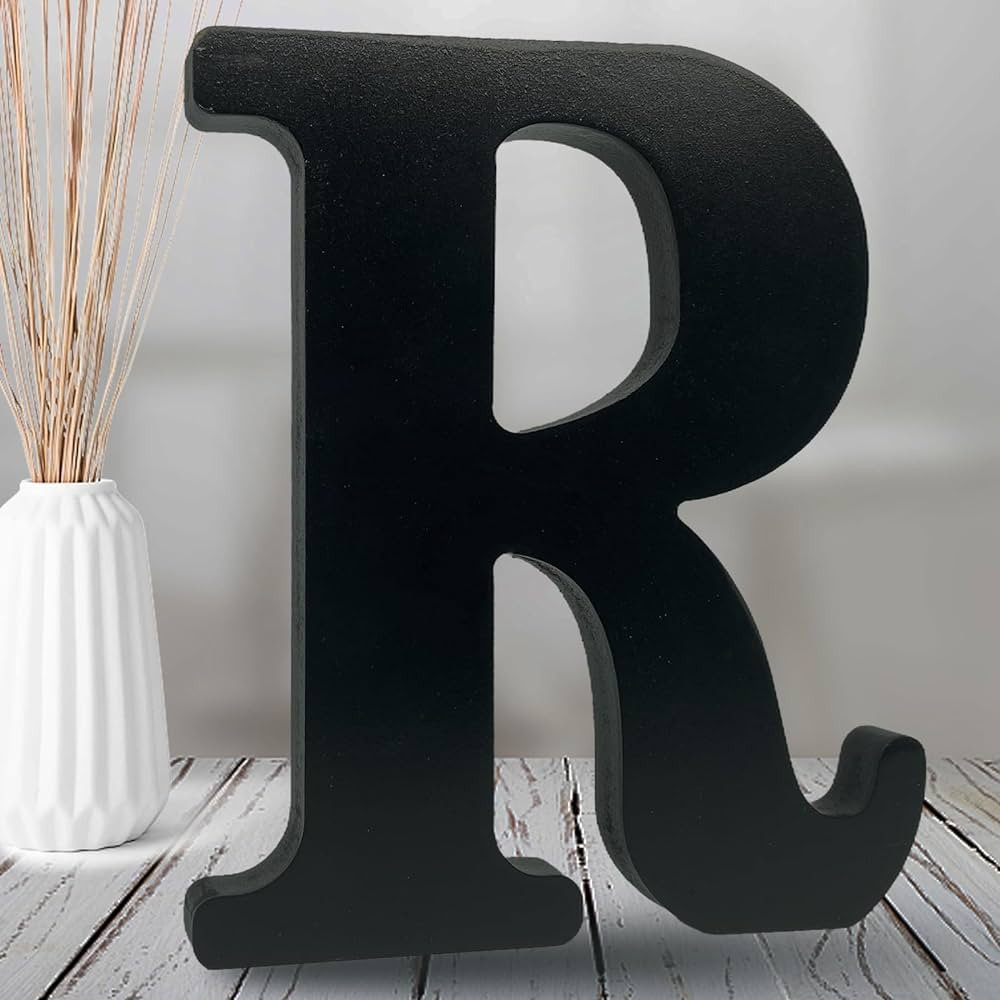 AOCEAN 8 inch Black Wood Letters Unfinished Wood Letters for Halloween Decorative Standing Letter... | Amazon (US)