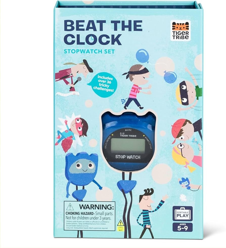 Tiger Tribe Beat The Clock - Stopwatch Set, Activity Set for Kids w 36 Time Based Activities, Sto... | Amazon (US)