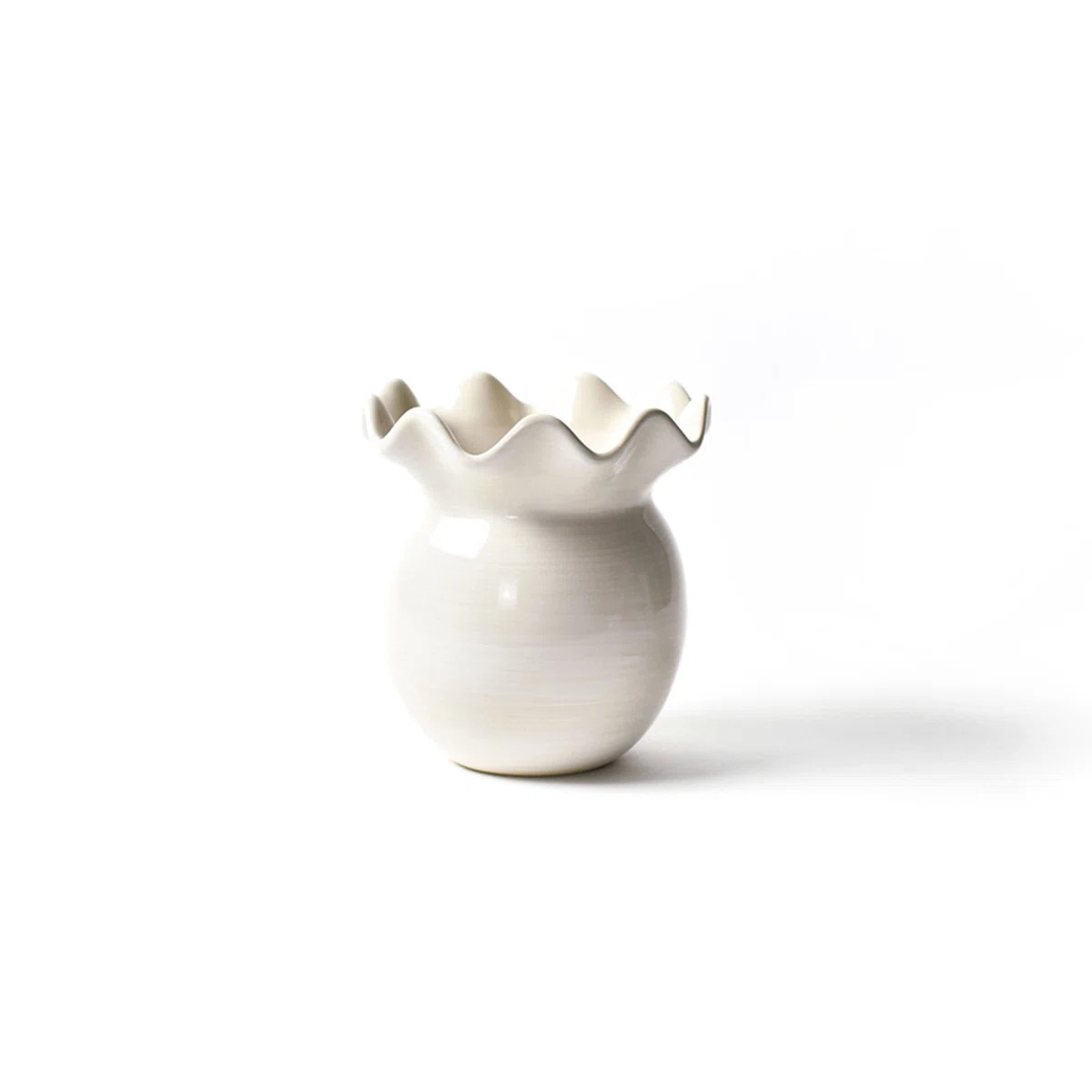 Signature White Ruffle Vase | Wayfair North America