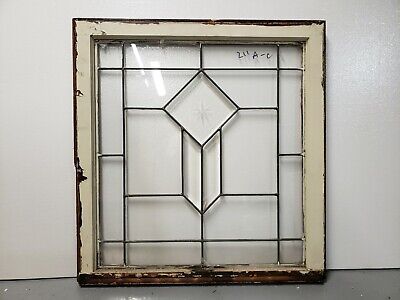 ANTIQUE BEVELED GLASS WINDOW  ARCHITECTURAL SALVAGE | eBay US