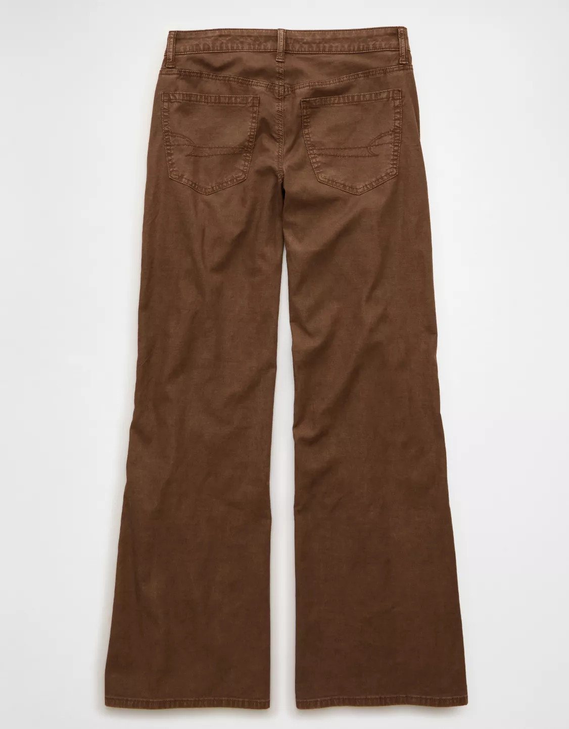 AE Stretch Lightweight Super Low-Rise Flare Pant | American Eagle Outfitters (US & CA)