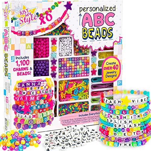 Just My Style ABC Beads by Horizon Group Usa, 1000+ Charms & Beads, Alphabet Charms, Accent Beads... | Amazon (US)