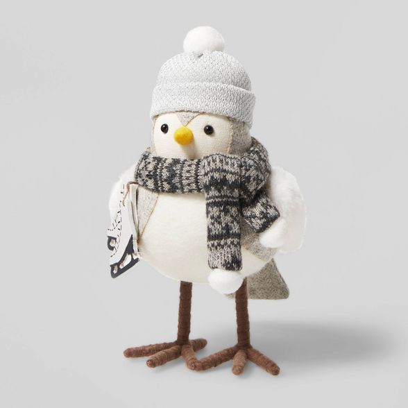 Bird with Snowflake Scarf & Skates Decorative Figurine - Wondershop™ | Target