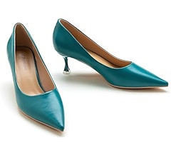 C.Paravano Women's Pump | Kitten Heel for Women | Pointed Toe Low Heel | Party Wedding Dress Pump... | Amazon (US)