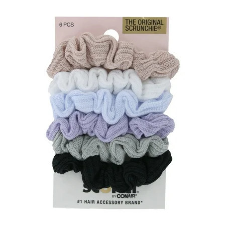 Scunci The Original Scrunchie Mini Waffle Twisters Hair Scrunchies Assorted Colors 6 Count | Walmart (US)