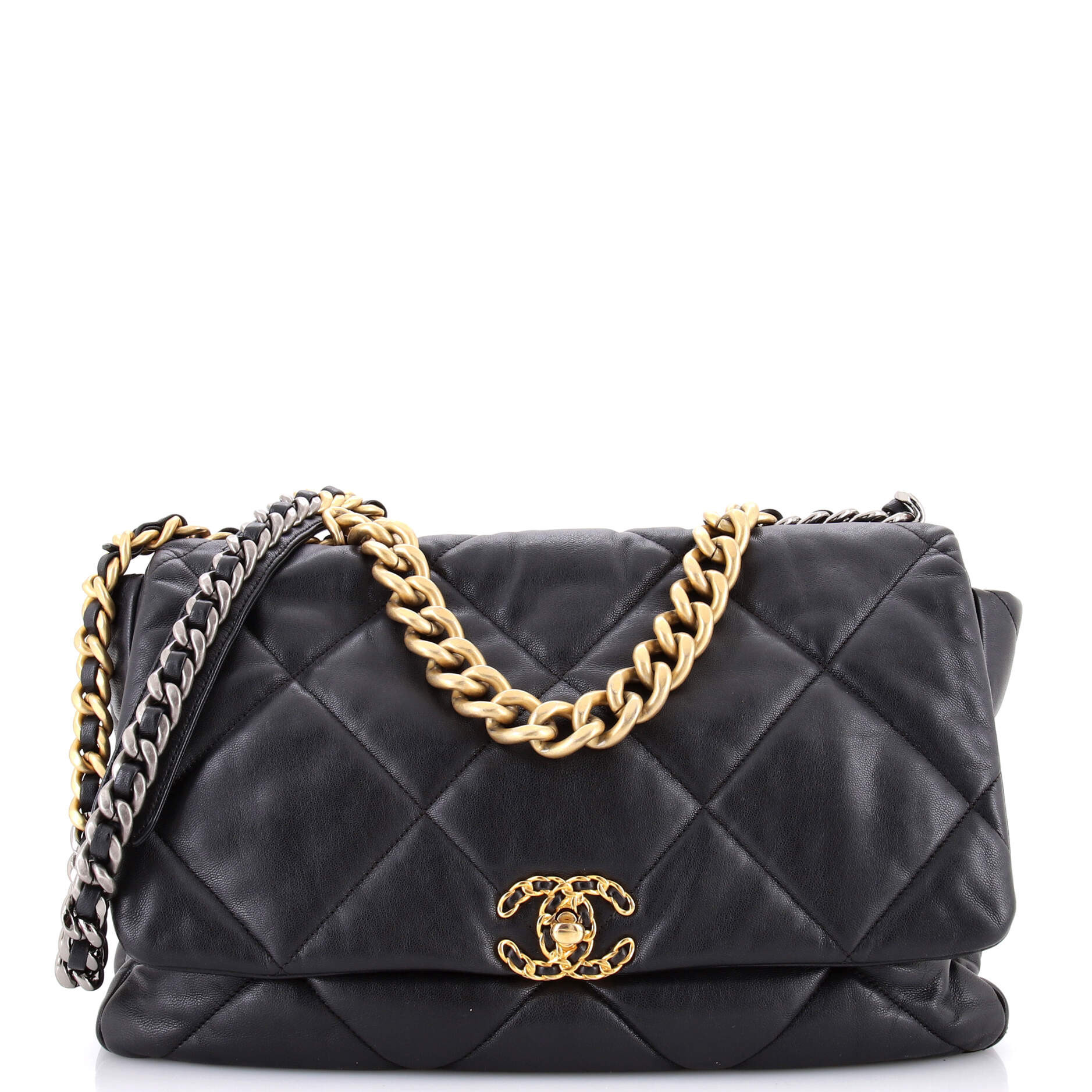 Pre-Loved Chanel 19 Flap Bag Quilted Leather Maxi | Zulily