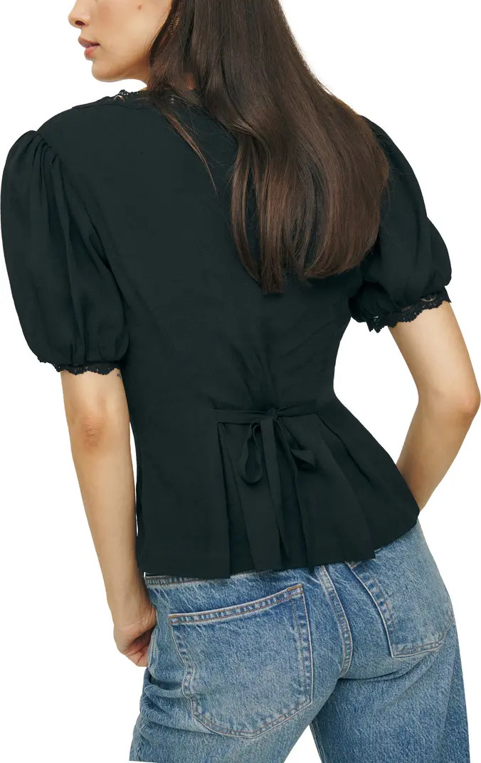 Minette Lace Puff Sleeve Top | Nordstrom