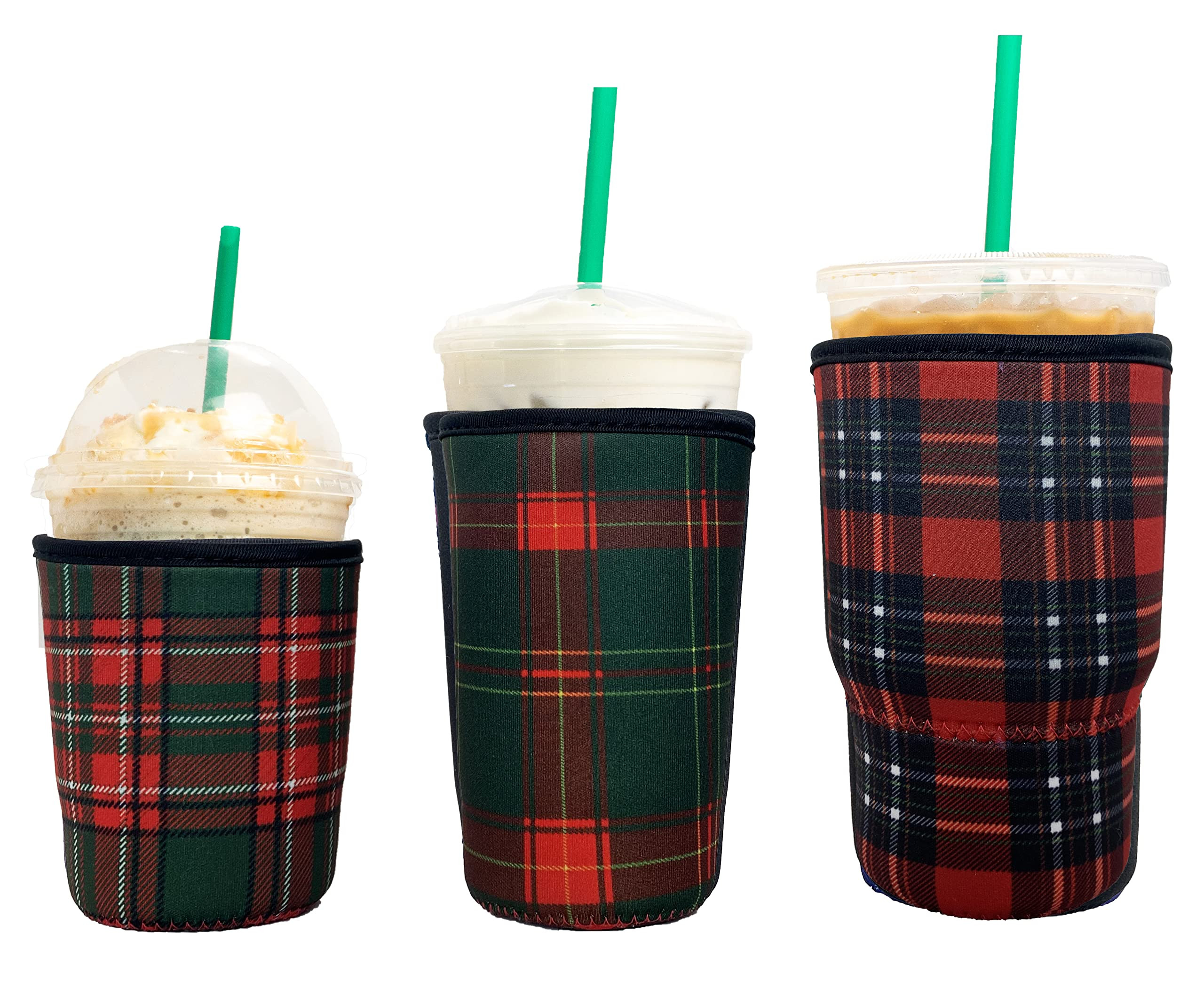 Baxendale Iced Coffee Sleeves for Cold Drink Cups - 3 Pack Reusable Neoprene Iced Coffee Cup Slee... | Amazon (US)