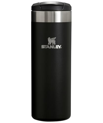 Stanley AeroLight Transit Bottle 16 oz | Locking Drink Through Lid | Leak Resistant Water Bottle or Coffee Travel Mug | Lightweight Insulated Stainless Steel | BPA-Free | Black | Amazon (US)